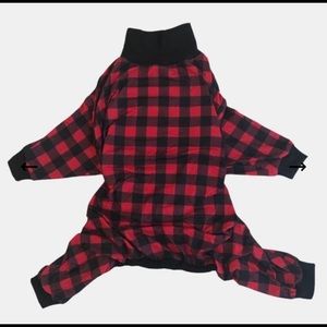 Tooth & Honey lumberjack dog pajamas! XL